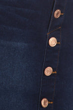 Load image into Gallery viewer, Mermaid Dark Indigo Wash Denim Skirt