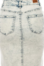 Load image into Gallery viewer, Matilda Distressed Sand Blush Wash Denim Skirt