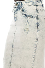 Load image into Gallery viewer, Matilda Distressed Sand Blush Wash Denim Skirt