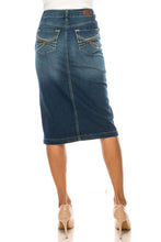 Load image into Gallery viewer, Chloe Indigo Wash Denim Skirt
