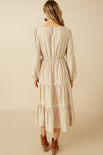 Load image into Gallery viewer, Isabel Beige Embroidered Dress