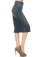 Load image into Gallery viewer, Hayley Vintage Wash Denim Skirt