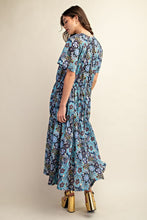 Load image into Gallery viewer, Ivy Blue Floral Maxi Dress