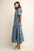 Load image into Gallery viewer, Ivy Blue Floral Maxi Dress