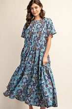 Load image into Gallery viewer, Ivy Blue Floral Maxi Dress