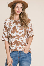 Load image into Gallery viewer, Loose Fitted Animal Print Knit Top
