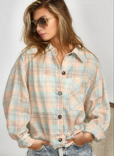 Load image into Gallery viewer, Gia Plaid Button Down Top