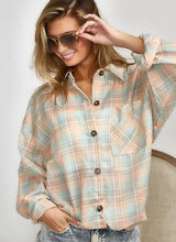 Load image into Gallery viewer, Gia Plaid Button Down Top