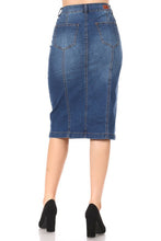Load image into Gallery viewer, Marcia Indigo Wash Denim skirt