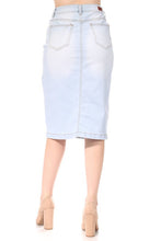 Load image into Gallery viewer, Hannah Light Wash Denim Skirt
