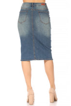 Load image into Gallery viewer, Florence Vintage Denim Wash Skirt