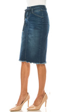 Load image into Gallery viewer, Caroline Indigo Wash Denim Skirt