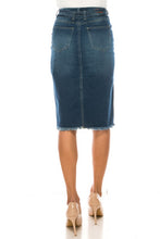 Load image into Gallery viewer, Caroline Indigo Wash Denim Skirt