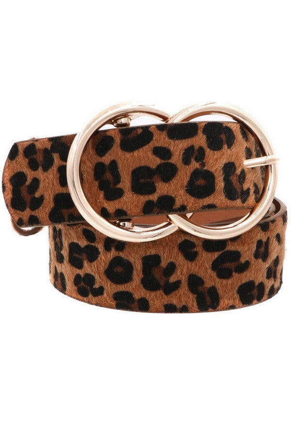 Leopard Double Ring Belt