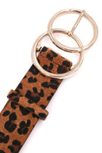 Load image into Gallery viewer, Leopard Double Ring Belt
