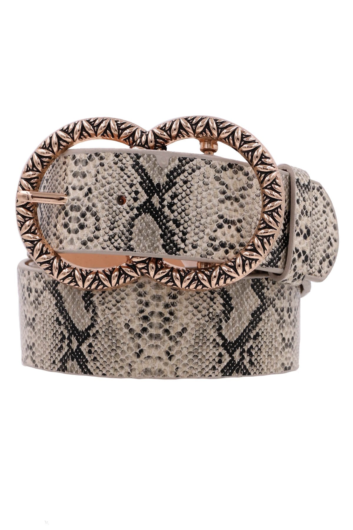 Snake Pattern Belt Snake Print Double Ring Belt – Apostolic Threads Boutique