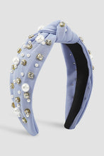 Load image into Gallery viewer, Topknot  Rhinestone Pearl Headband
