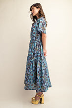 Load image into Gallery viewer, Ivy Blue Floral Maxi Dress
