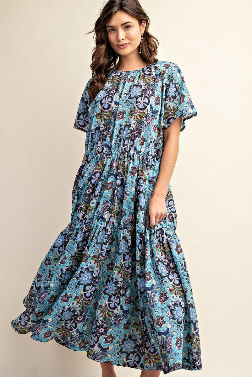 Ivy Blue Floral Maxi Dress