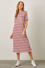 Load image into Gallery viewer, Marla Pink Striped Lounge Dress
