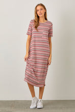 Load image into Gallery viewer, Marla Pink Striped Lounge Dress
