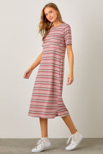Load image into Gallery viewer, Marla Pink Striped Lounge Dress
