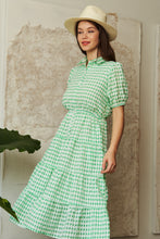 Load image into Gallery viewer, Audrey Green Gingham Dress
