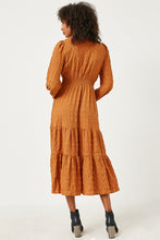 Load image into Gallery viewer, Naomi Camel Textured Polka Dot Dress
