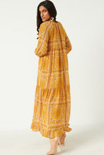 Load image into Gallery viewer, Mustard Quilted Print Woven Dress
