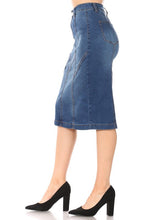 Load image into Gallery viewer, Marcia Indigo Wash Denim skirt
