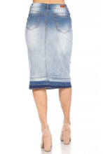 Load image into Gallery viewer, Darcy Faded Denim Skirt
