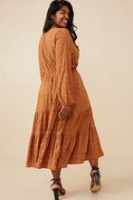 Load image into Gallery viewer, Naomi Camel Textured Polka Dot Dress
