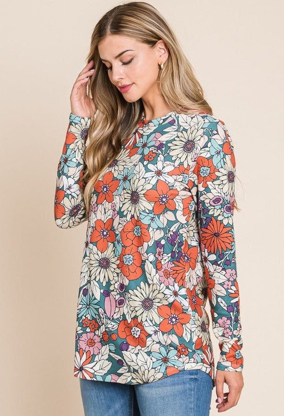 Dreamy Florals Tunic Top