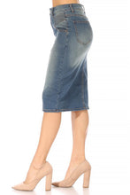 Load image into Gallery viewer, Florence Vintage Denim Wash Skirt
