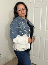 Load image into Gallery viewer, Jane Distressed Denim Jacket
